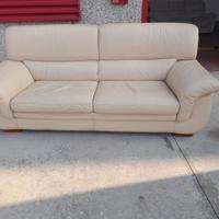 Divano e Poltrona in verra pelle 