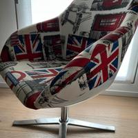 Poltroncina girevole London