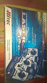 Radiocomando Hitec Laser 4 FM completo – mai usato