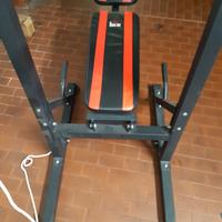 Power Tower con Panca Addominali e porta bilancere