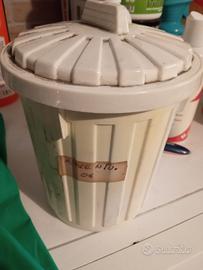 2 cestini per rifiuti da tavolo anni '80