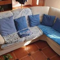 Divano angolare a "l" con pensiola