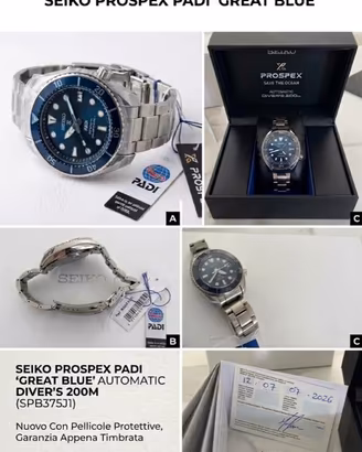 Seiko Prospex Padi Great Blue King Sumo Nuovo
