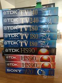 videocassette VHS vergini sigillate 