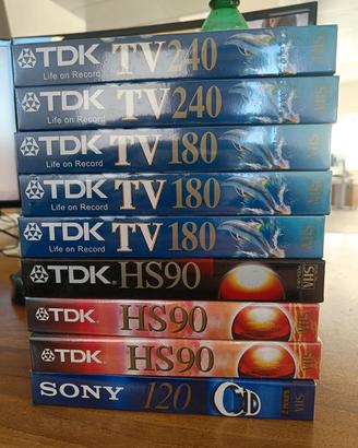 videocassette VHS vergini sigillate 