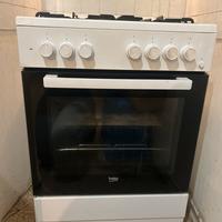 Beko FSE62110DX cucina elettrico gas bianco A