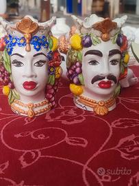 ceramica di Caltagirone dipinta a mano 