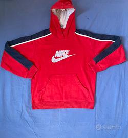 Felpa Nike Vintage  Rossa Center Swoosh Boxy Faded
