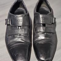 Originali Hugo Boss Scarpe Monk in pelle