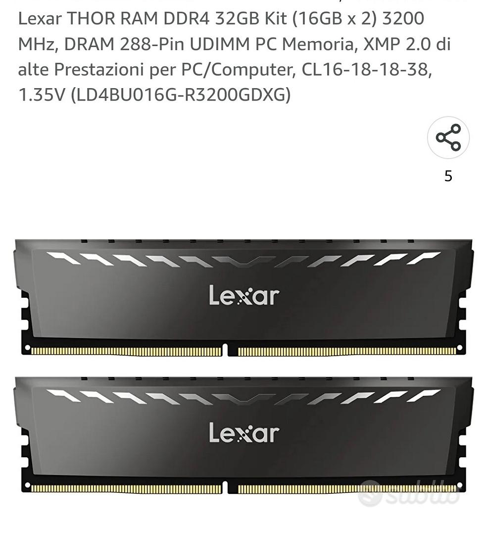 Lexar THOR RAM DDR4 32GB KIT(16GB x 2)3200MHz,CL16 - Informatica