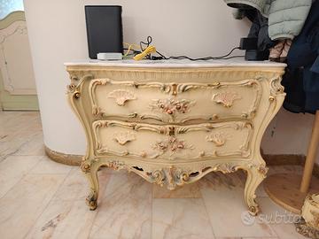 Cassettiera barocca rococò. 