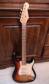 Chitarra elettrica wisemann  e pedaliera zoom