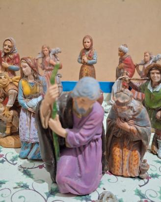 Lotto 12 Pastori Presepe Fontanini Landi Vintage