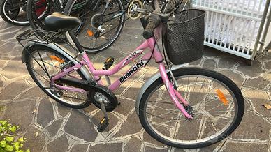 Bici bianchi bimba rosa