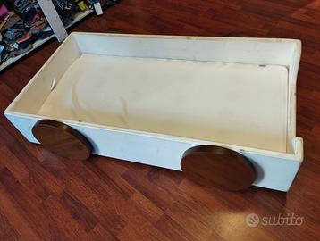 Lettino Montessori Woodly Bianco Shabby