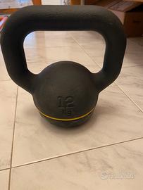 Kettlebell Domyos 12 kg e banda Trx