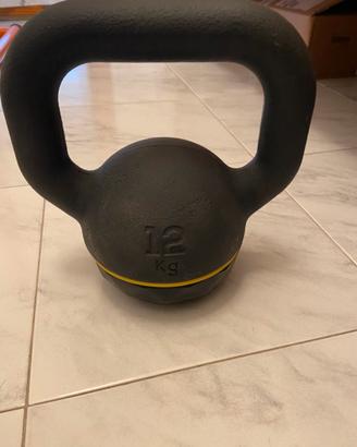 Kettlebell Domyos 12 kg e banda Trx