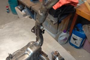 catalizzatore collettore Honda Transalp 700