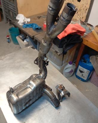 catalizzatore collettore Honda Transalp 700