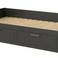 Divano letto Brimnes nero completo di materassi