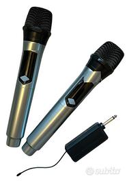 Set 2 Microfoni Wireless UHF con Display Digitale