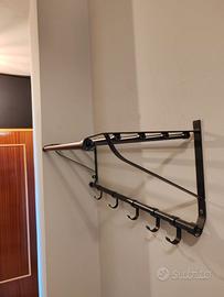 Attaccapanni a 5 ganci, nero, metallo