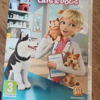 nintendo pet clinic cat's e dogs 