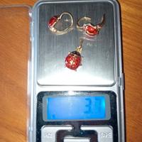 Orecchini e ciondolo in oro 14kt