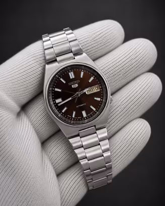 Vintage Seiko 5 Sport Brown Dial 7009 Day Date