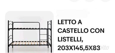 Letto a castello con listelli – Separabile – Ottim