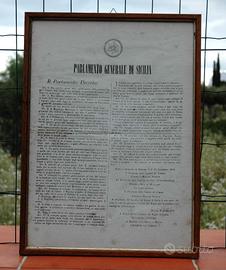 Editto originale siciliano del 1848