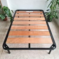 🛏️ Rete ad una piazza e mezza con doghe in legno