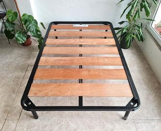 🛏️ Rete ad una piazza e mezza con doghe in legno