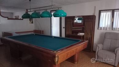 BILIARDO A 6 BUCHE ARTES ANNI 70