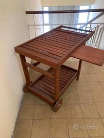 CARRELLO PORTA VIVANDE E PIANO D'APPOGGIO