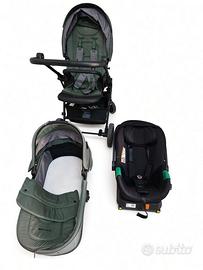 Trio Kinderkraft Prime Verde/Nero + base isofix