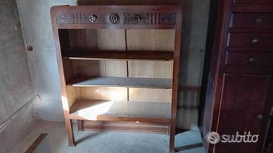 Libreria in noce 1800 antica , stipo