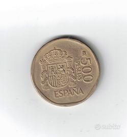 Moneta da 500 pesetas 1988 Juan Carlos I y Sofia