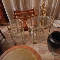 2 carrelli portabottiglie bar salotto