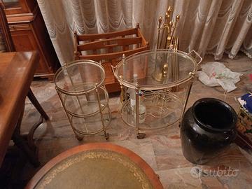 2 carrelli portabottiglie bar salotto