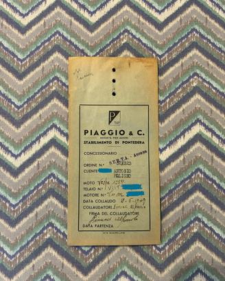 Vespa Bacchetta V11T 1949