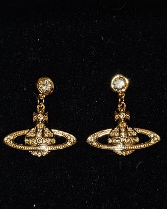 Orecchini pendenti argento 925 placcati oro