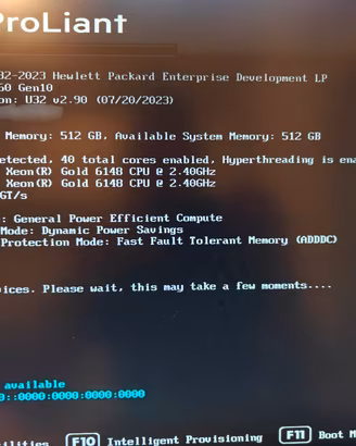 Server HPE DL360 Gen10 2x Gold 6148 512GB 10GbE