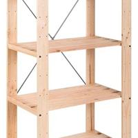 scaffale. Legno acciaio . NUOVO 