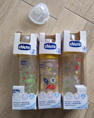 Biberon vari - Chicco 250ml 2M+ e 330ml 4M+