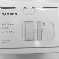 Tamron 28-75 mm 2.8 RXD per sony