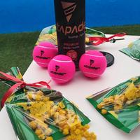 N.1 tubo da 3 palline da padel fucsia / rosa