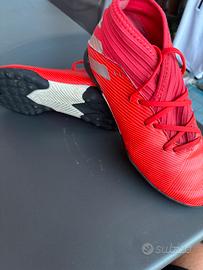 Scarpe da Calcio Adidas Nemeziz Rosse con Calzino
