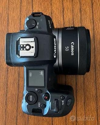 Canon EOS R + RF 50mm f/1.8 + 2 batterie + borsa
