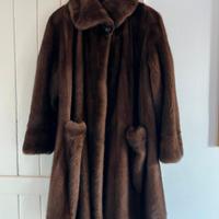 Conbipel Real Mink Fur Long Coat – Dark Brown – Ma